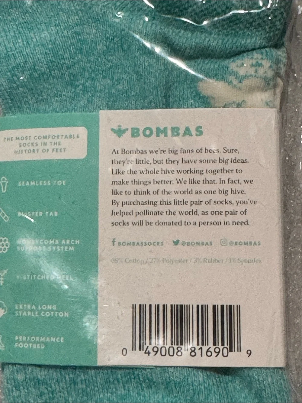 Bombas Medium Tiffany Blue Low Cut Ankle Unisex Socks lot of 3